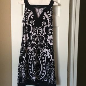 Black and White Print Dress